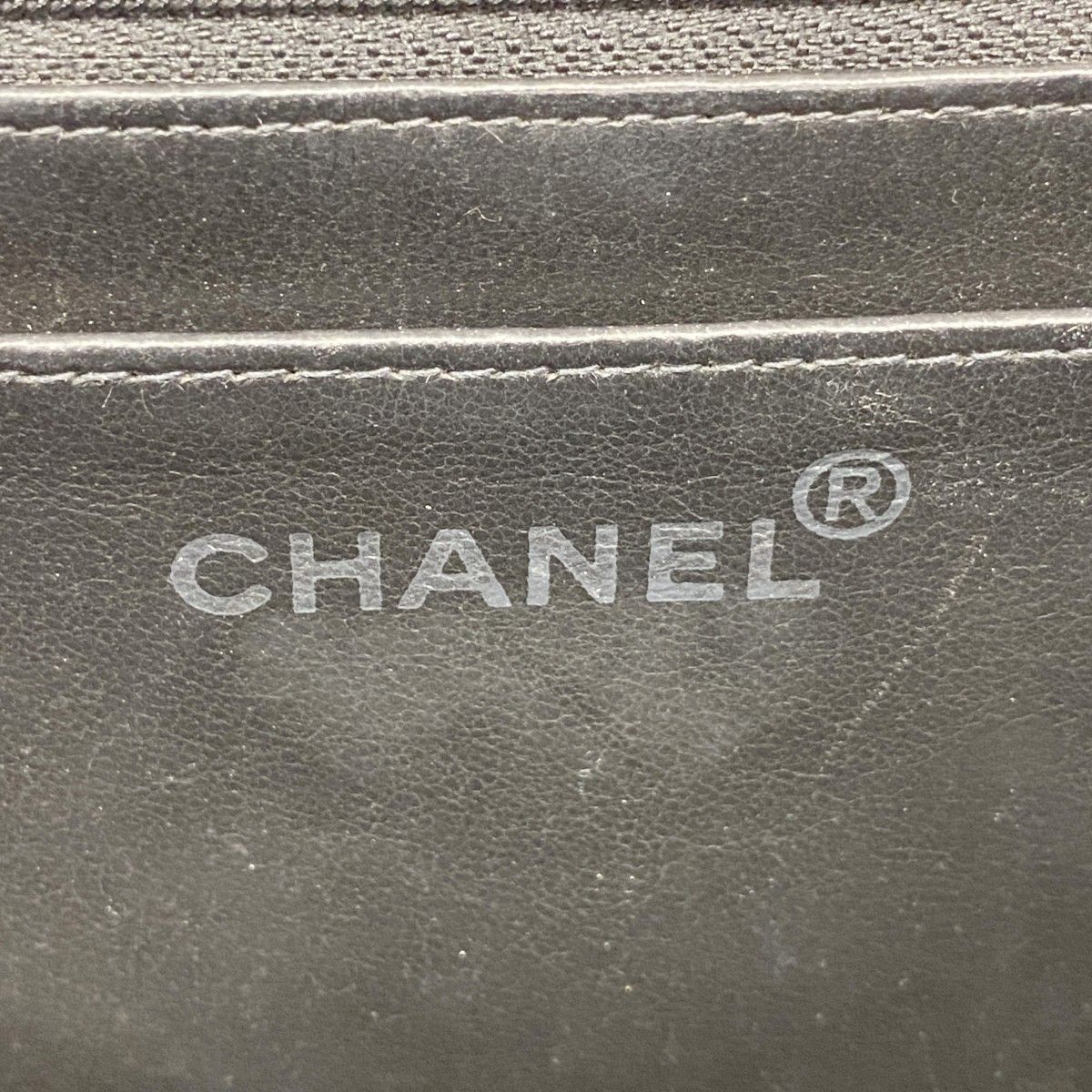 Chanel Handbag Canvas Black White Silver — view 5
