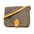 Louis Vuitton Shoulder Bag Monogram Cartouchiere GM Brown