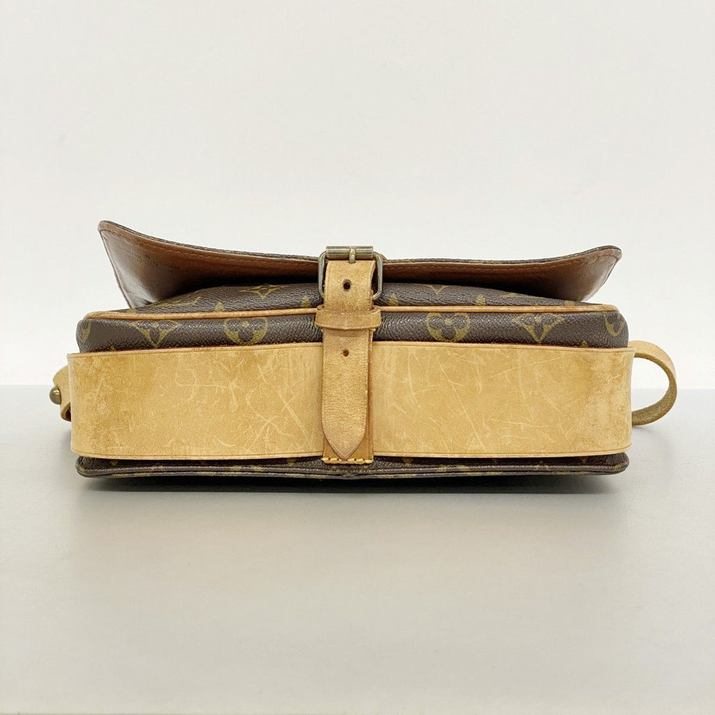 Louis Vuitton Shoulder Bag Monogram Cartouchiere GM Brown — view 3