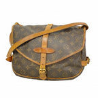Louis Vuitton Shoulder Bag Monogram Saumur 30 Brown