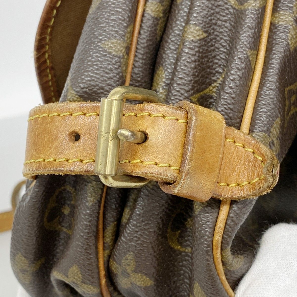 Louis Vuitton Shoulder Bag Monogram Saumur 30 Brown — view 8