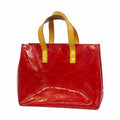 Louis Vuitton Handbag Vernis Reed PM Pomme D'amour