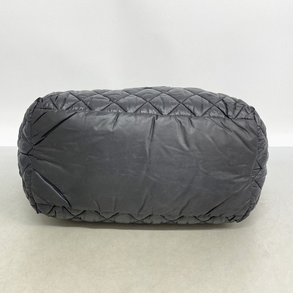Chanel Tote Coco Cocoon Nylon Black Silver — view 3