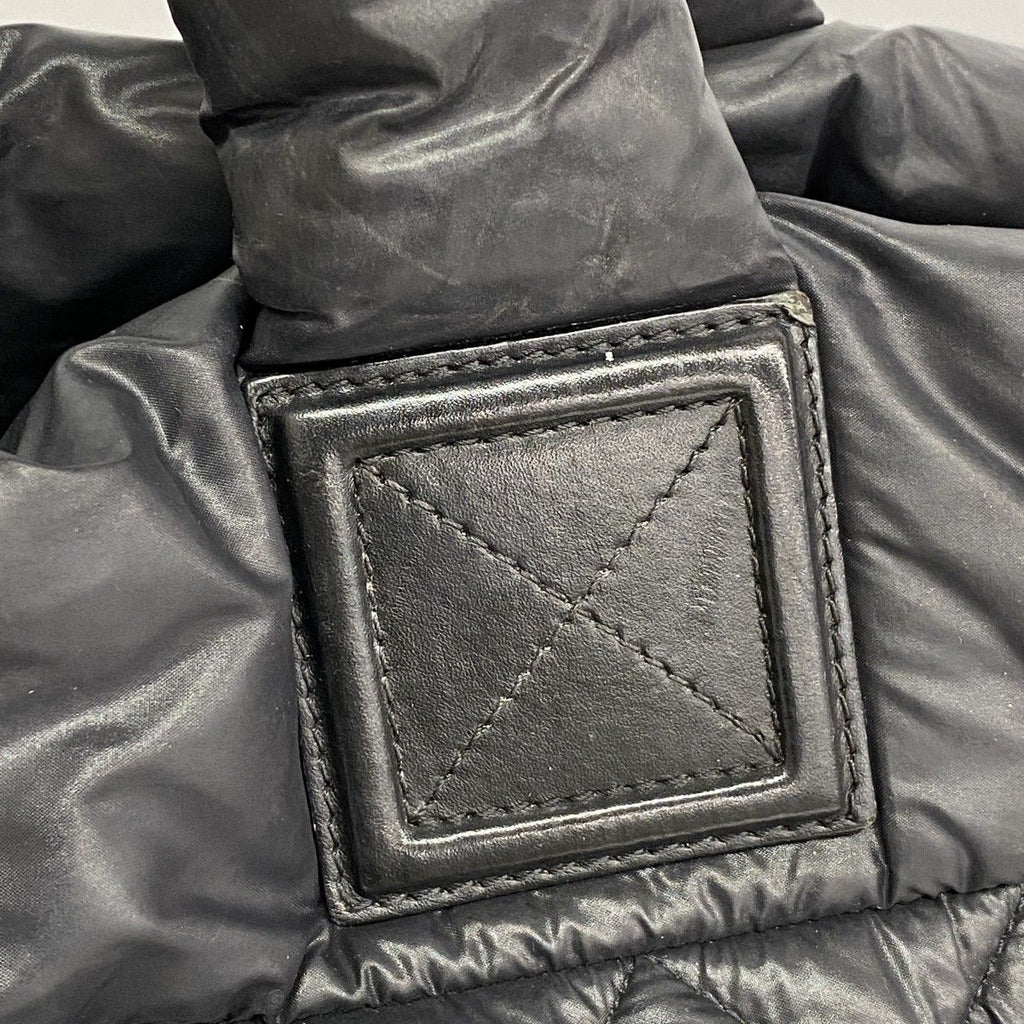 Chanel Tote Coco Cocoon Nylon Black Silver — view 7