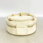 Chanel Handbag Quilted Leather White Gold 2-Way — view 3