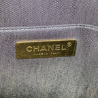 Chanel Handbag Quilted Leather White Gold 2-Way — view 5