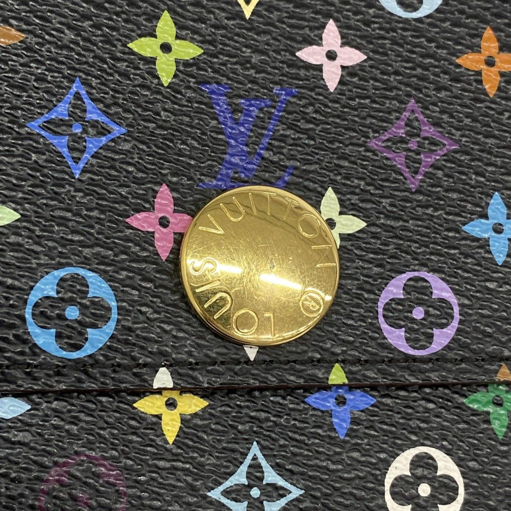 Louis Vuitton Wallet Monogram Multicolor Portefeuille Sarah Noir Grenade — view 6