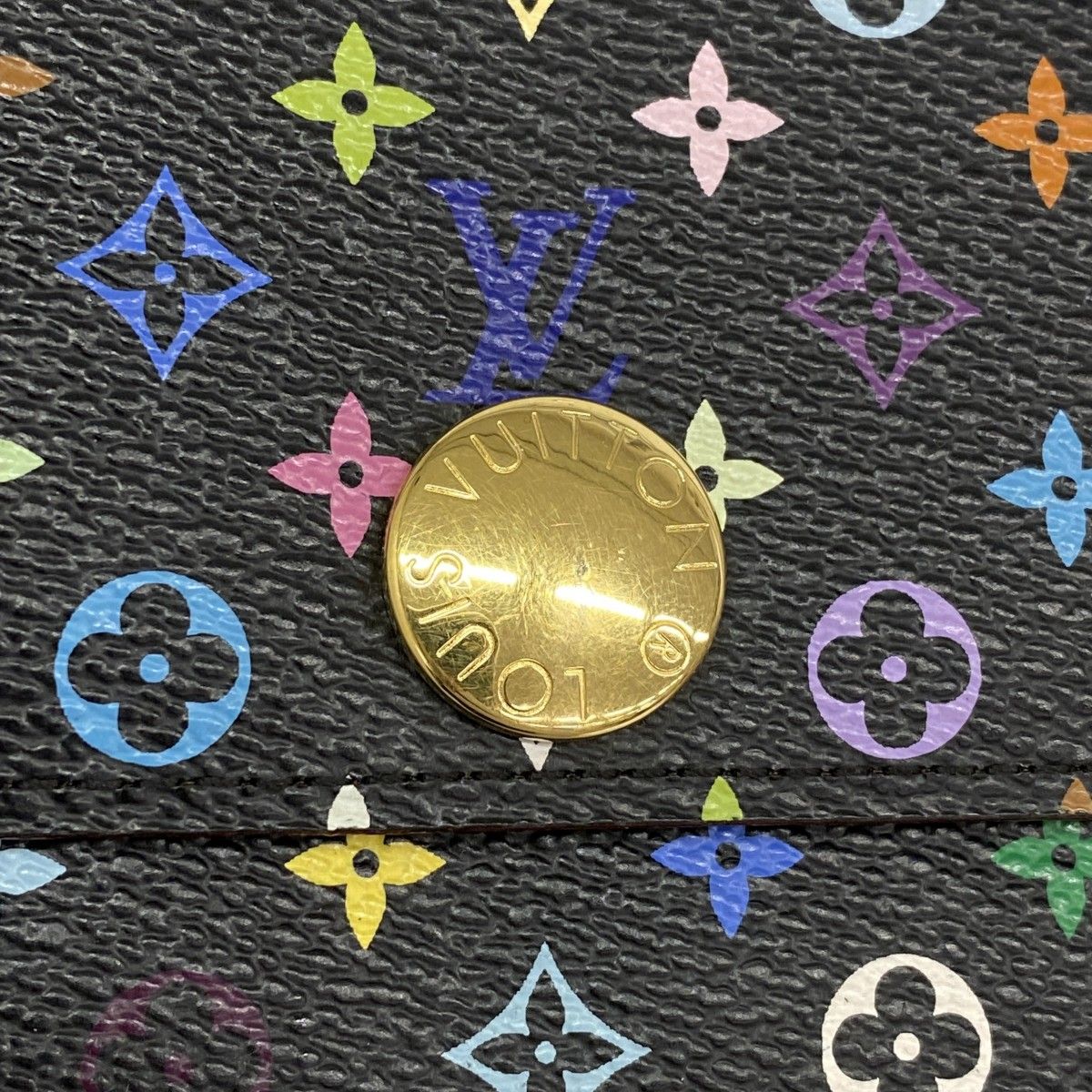 Louis Vuitton Wallet Monogram Multicolor Portefeuille Sarah Noir Grenade — view 6