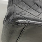 Chanel Chain Tote Quilted Lambskin Black Gold — view 6