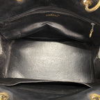 Chanel Chain Tote Quilted Lambskin Black Gold — view 4