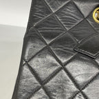 Chanel Chain Tote Quilted Lambskin Black Gold — view 7