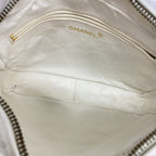 Chanel Shoulder Bag Quilted Lambskin White Gold — view 4