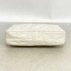 Chanel Shoulder Bag Quilted Lambskin White Gold — view 3