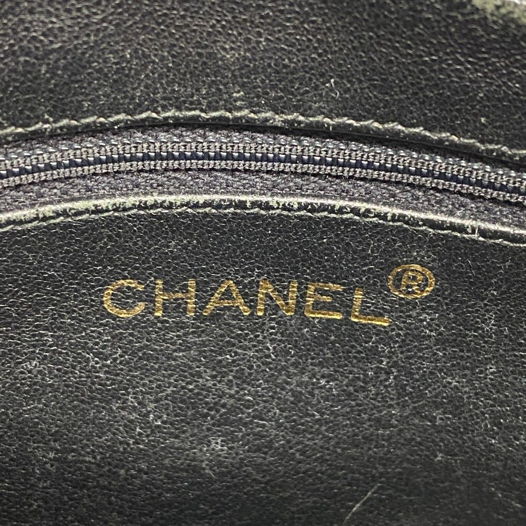 Chanel Shoulder Bag Quilted Lambskin Black Gold — view 5