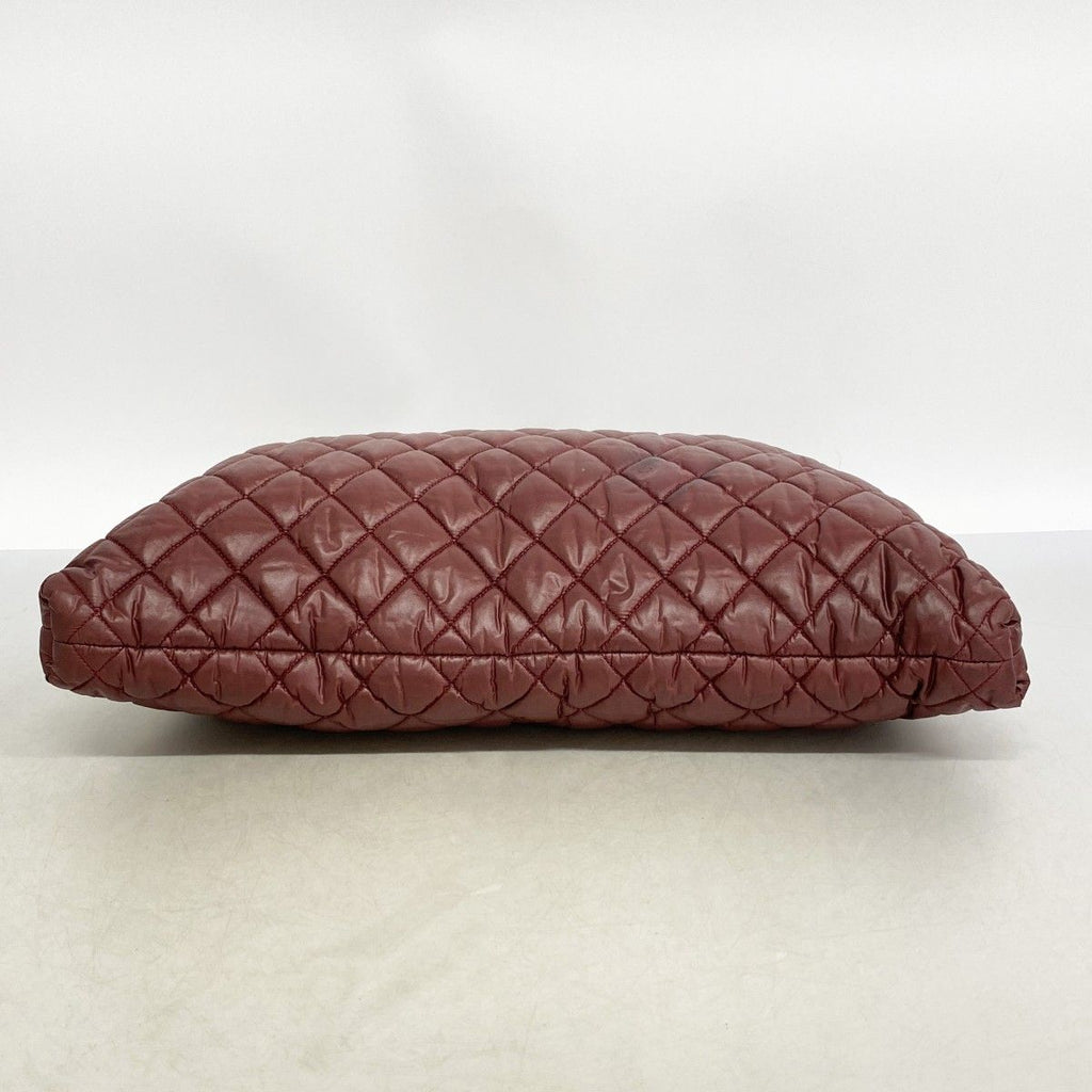 Chanel Tote Coco Cocoon Leather Nylon Red Black Gold — view 3
