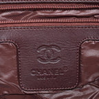 Chanel Tote Coco Cocoon Leather Nylon Red Black Gold — view 5