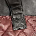 Chanel Tote Coco Cocoon Leather Nylon Red Black Gold — view 9
