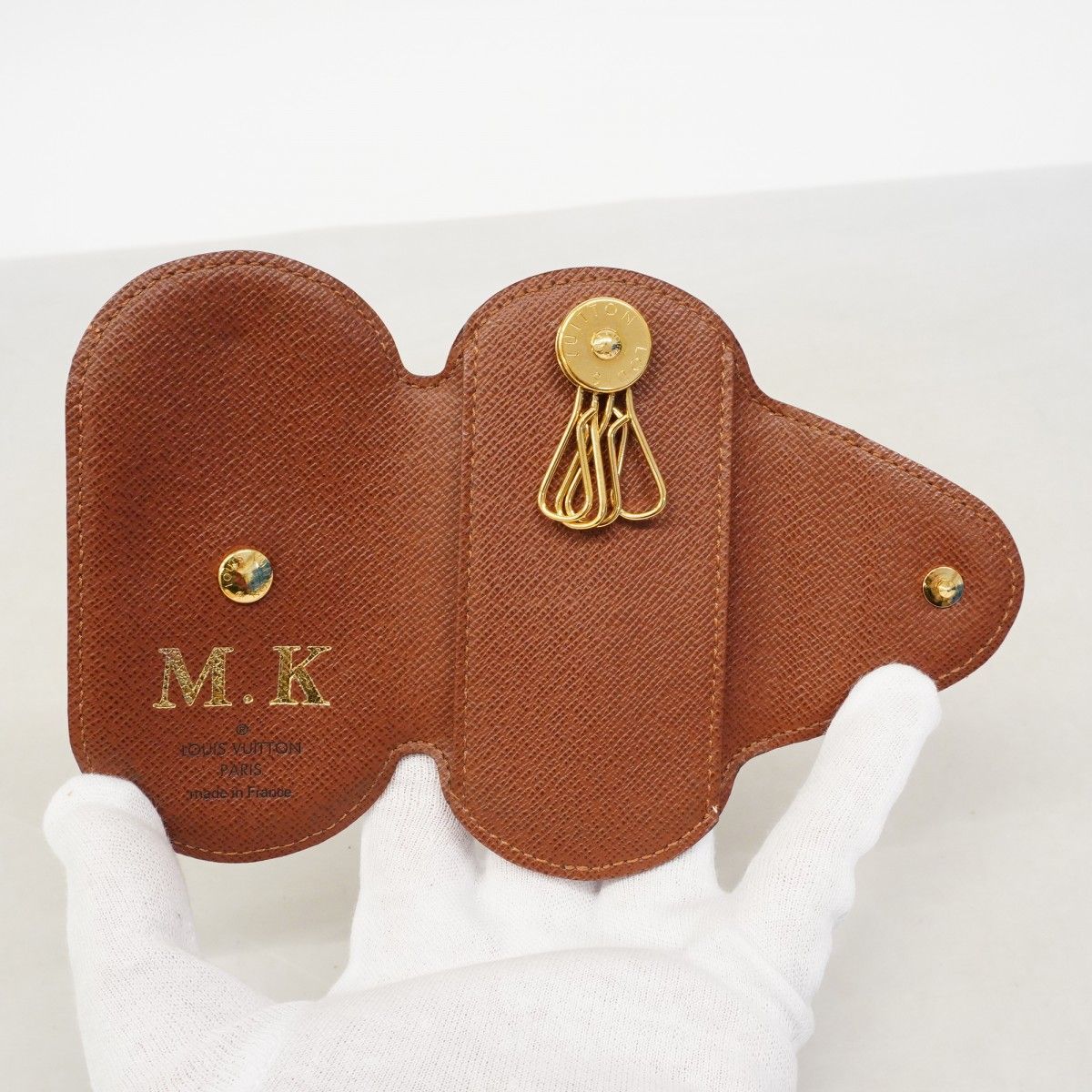 Louis Vuitton Key Case Monogram Multicles Long PM Brown Key Holder — view 3
