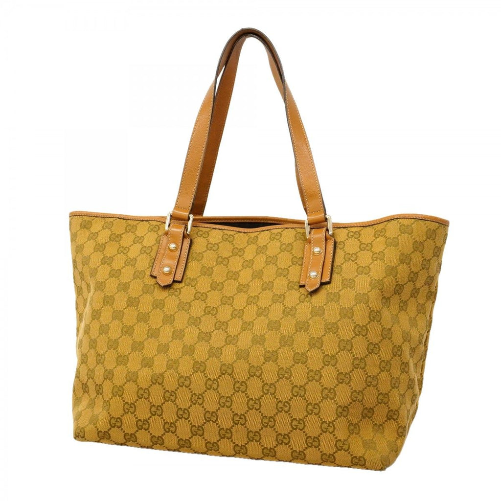 Gucci Tote GG Canvas Brown Gold