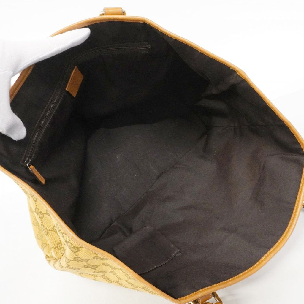 Gucci Tote GG Canvas Brown Gold — view 4