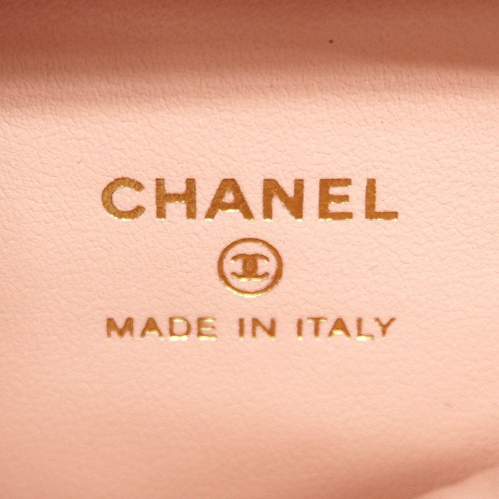 Chanel Vanity Bag Quilted Lambskin Pink Champagne Gold 2-Way — view 5