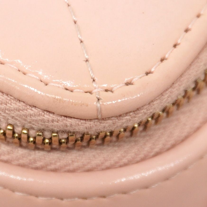 Chanel Vanity Bag Quilted Lambskin Pink Champagne Gold 2-Way — view 6