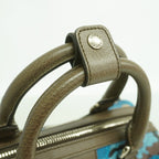 Gucci Handbag Camouflage Blue Brown Silver 2-Way — view 8