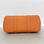 Hermes Tote Garden Party TPM Toile Officier Orange Capucines Silver — view 3