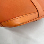 Hermes Tote Garden Party TPM Toile Officier Orange Capucines Silver — view 6