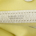 Hermes Tote Garden Party TPM Toile Officier Yellow Silver — view 5