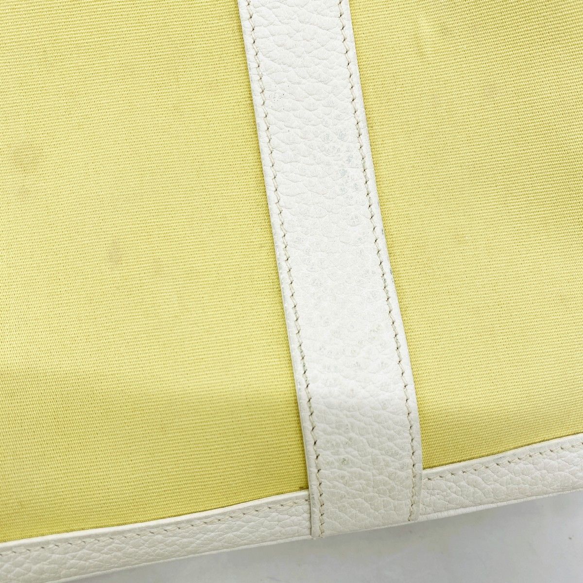 Hermes Tote Garden Party TPM Toile Officier Yellow Silver — view 8