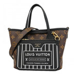 Louis Vuitton Handbag Monogram Neverfull Inside Out BB Brown Noir 2-Way