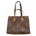 Louis Vuitton Tote Monogram Giant Reverse On The Go MM Brown 2-Way