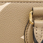 Louis Vuitton Handbag Monogram Empreinte Bicolor On The Go PM Tourtelle Cream — view 8