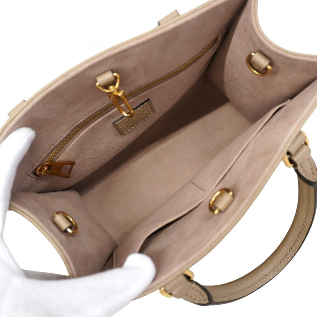 Louis Vuitton Handbag Monogram Empreinte Bicolor On The Go PM Tourtelle Cream — view 4