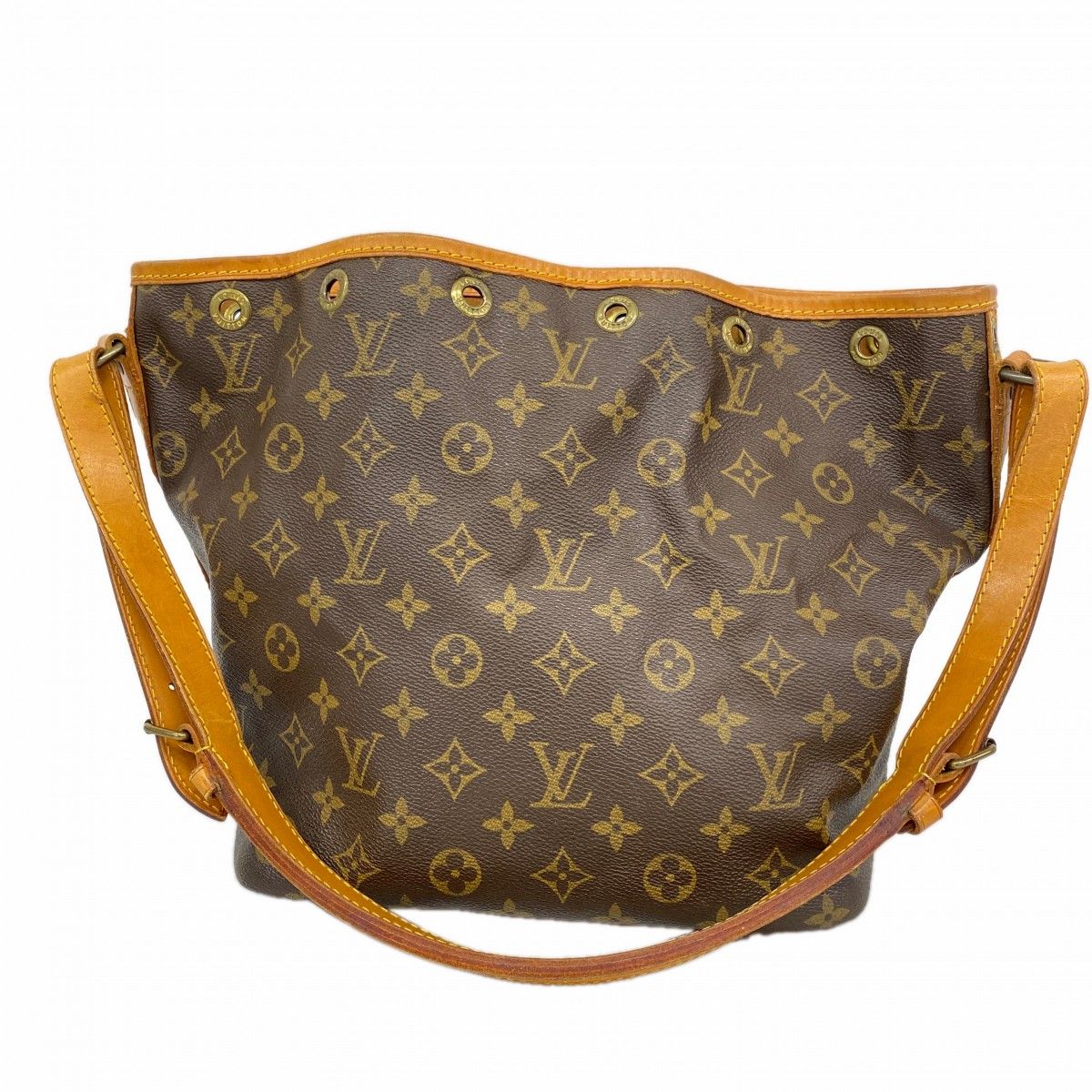 Louis Vuitton Shoulder Bag Monogram Petit Noe Brown
