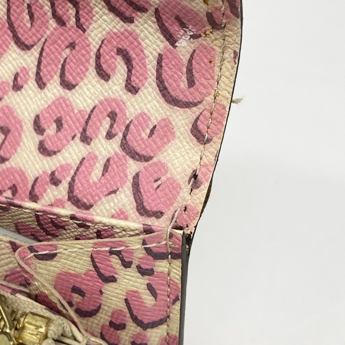 Louis Vuitton Wallet Monogram Leopard Collection Portefeuille Sarah Brown Pink — view 6