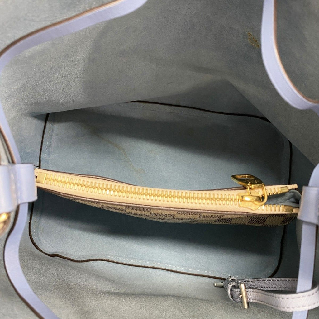 Louis Vuitton Shoulder Bag Damier Azur Neo Noe White Blue — view 4