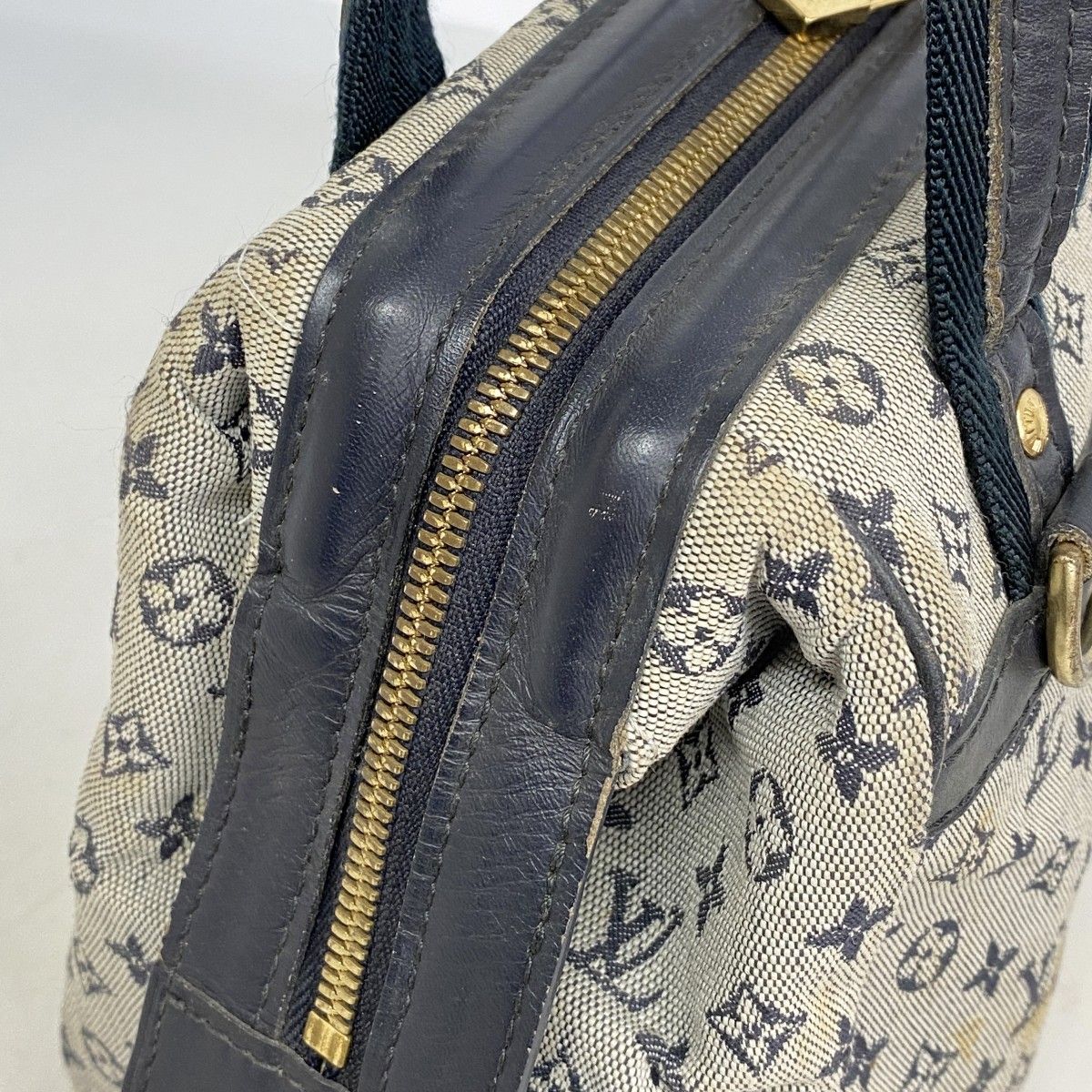 Louis Vuitton Handbag Monogram Mini Josephine PM Blue — view 7