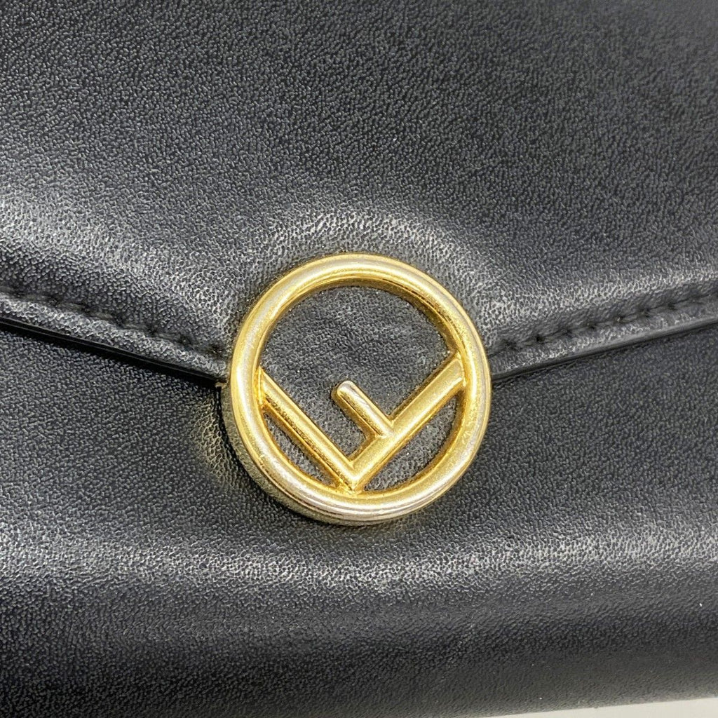 Fendi Wallet Leather Black Gold — view 7
