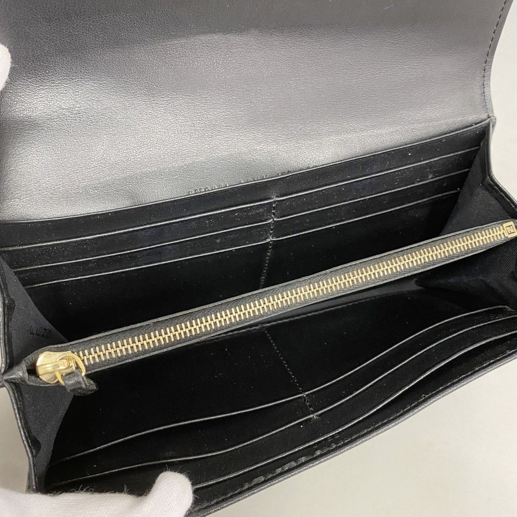 Fendi Wallet Leather Black Gold — view 3