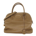 Hermes Handbag Bolide 31 Taurillon Clemence Etoupe Silver 2-Way