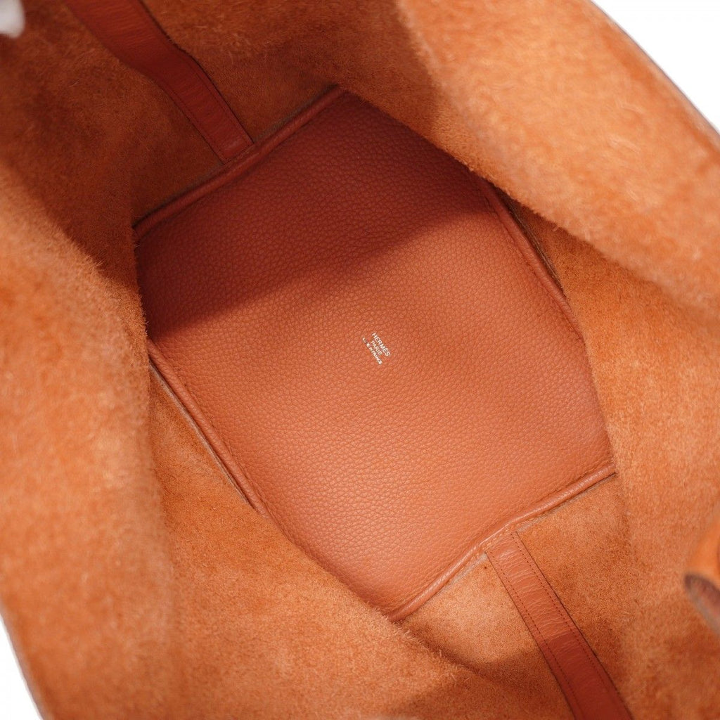 Hermes Handbag Picotin Lock GM Taurillon Clemence Vert Clair Silver — view 4