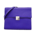 Hermes Shoulder Bag Click 16 Chevre Misor Blue Electric Silver