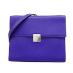 Hermes Shoulder Bag Click 16 Chevre Misor Blue Electric Silver