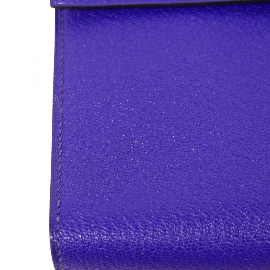 Hermes Shoulder Bag Click 16 Chevre Misor Blue Electric Silver — view 9