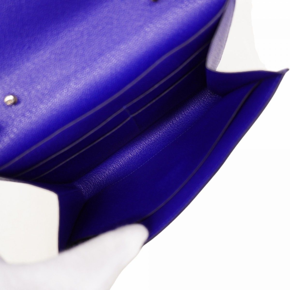 Hermes Shoulder Bag Click 16 Chevre Misor Blue Electric Silver — view 4