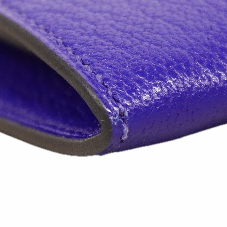 Hermes Shoulder Wallet Cinetic Tougo Evercuff Blue Electric Silver — view 6