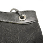 Gucci Shoulder Bag GG Canvas Black Silver — view 8