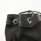 Gucci Shoulder Bag GG Canvas Black Silver — view 6